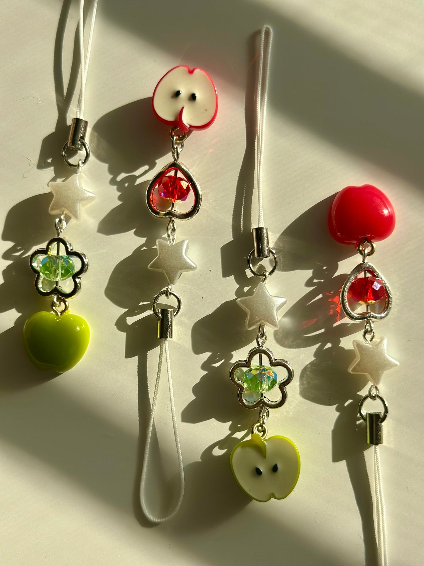 Red Apple Phone Charm