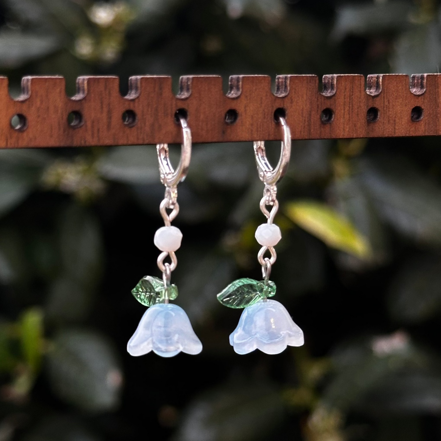 Blue Flower Earrings