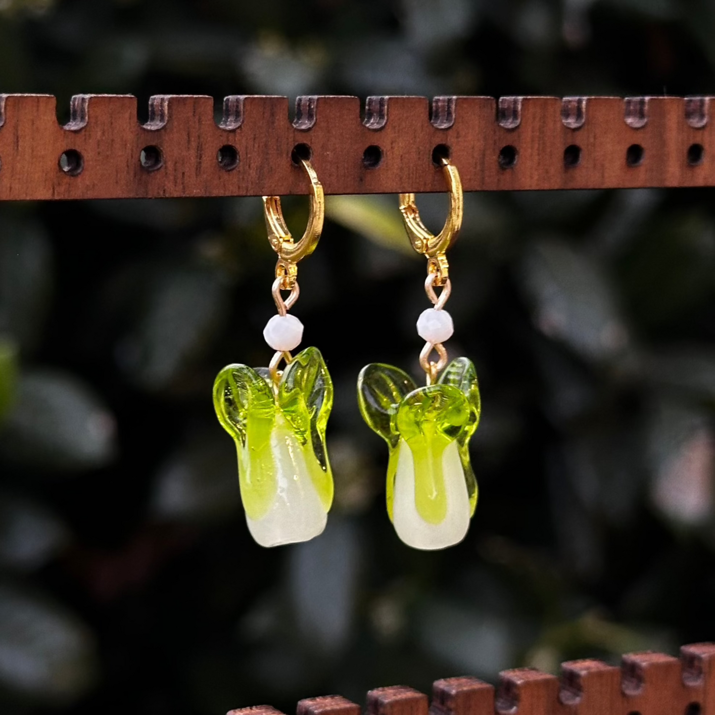 Bok Choy Earrings