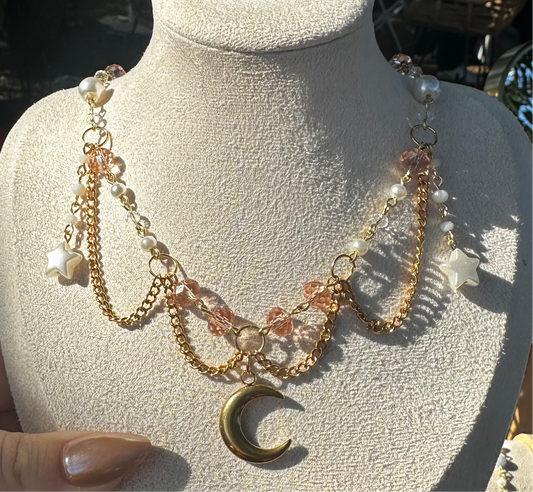 Pink Moon Necklace