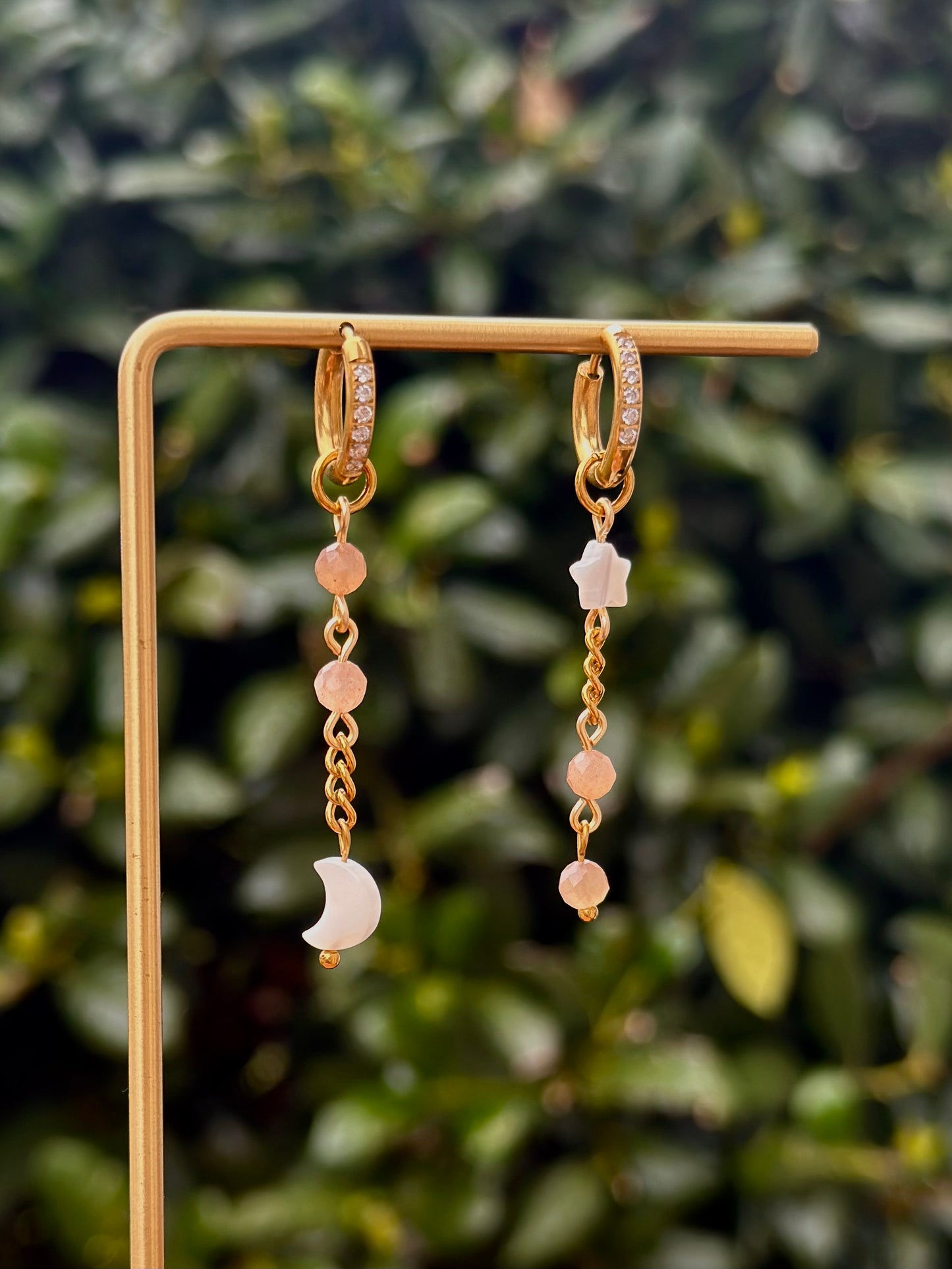 Anniversary Star & Moon Earrings