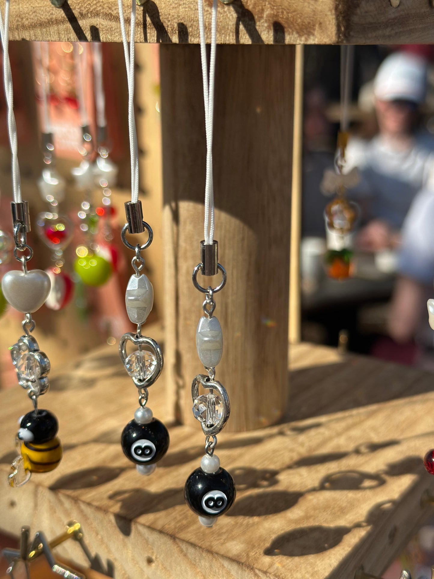 8 Ball Phone Charm