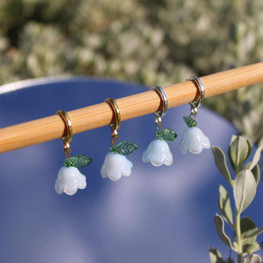 Blue Flower Earrings